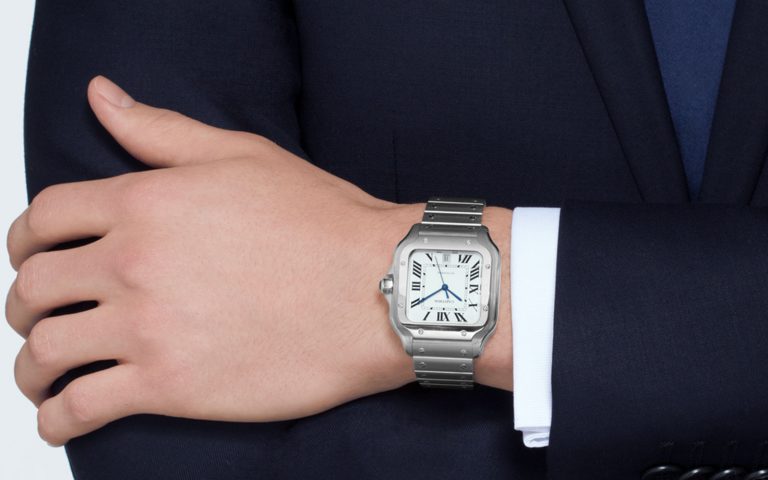 Santos De Cartier Watch - Large Model - Steel | Watches of Switzerland