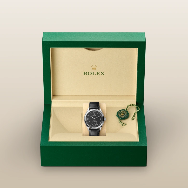 Rolex 1908 Matt black alligator leather, M52509-0002